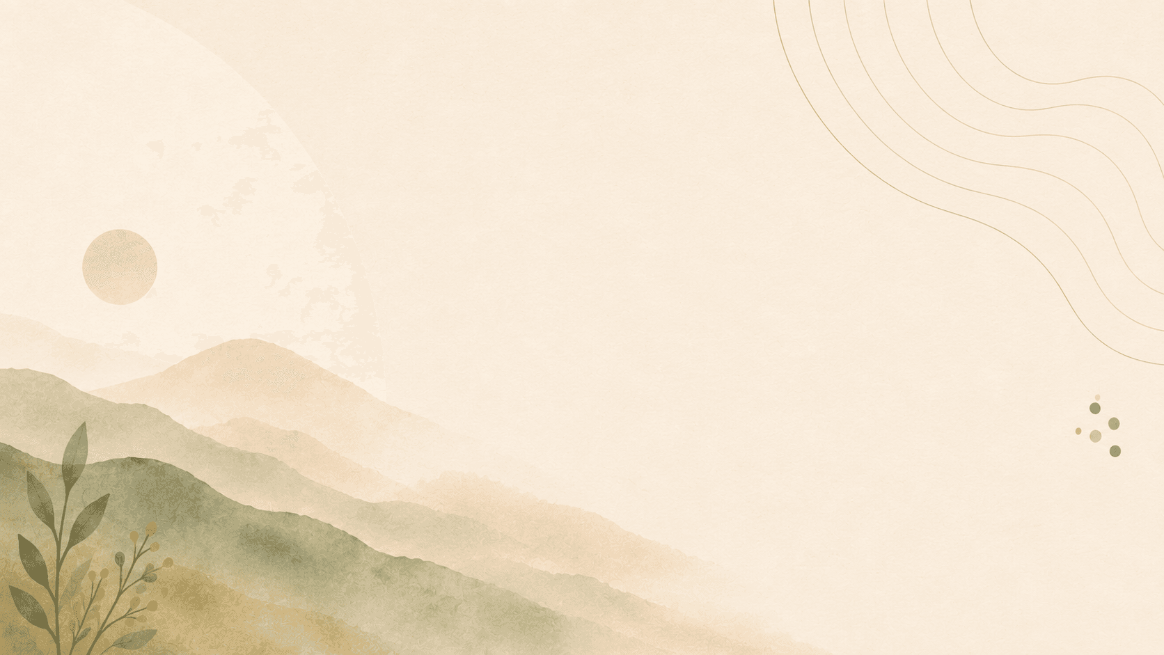 Paisagem abstrata em aquarela inspirada no sertão